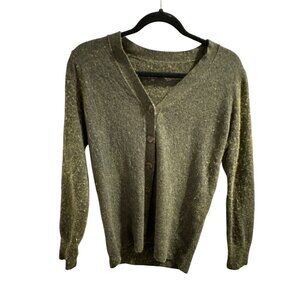 👗 2/$30 👗 Vintage Button-Up Green Cardigan Sweater Medium